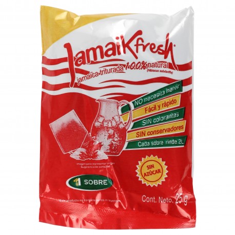 Jamaikfresh 2 lts Individual. 25g